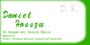 daniel hosszu business card